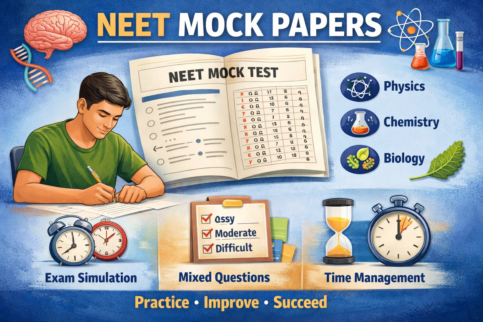 Neet Preparation for mock papers