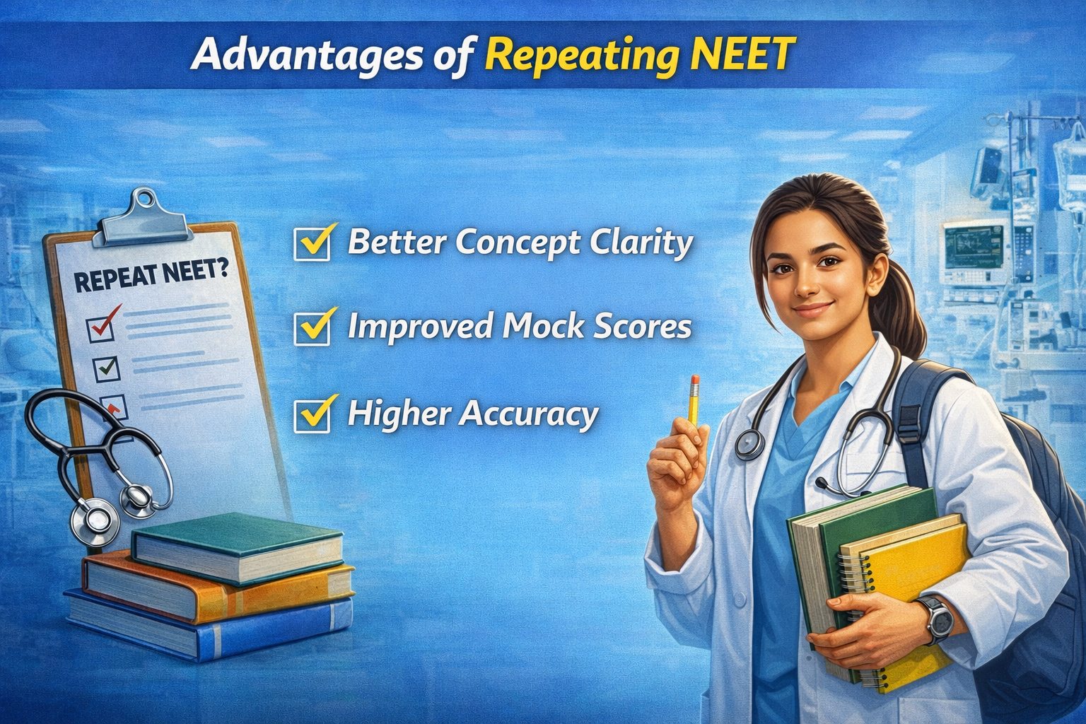 Advantages of repeating neet