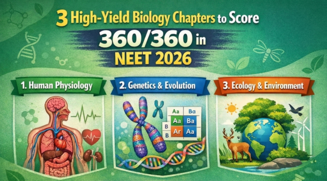 3 High-Yield Biology Chapters to Score 360/360 in NEET 2026